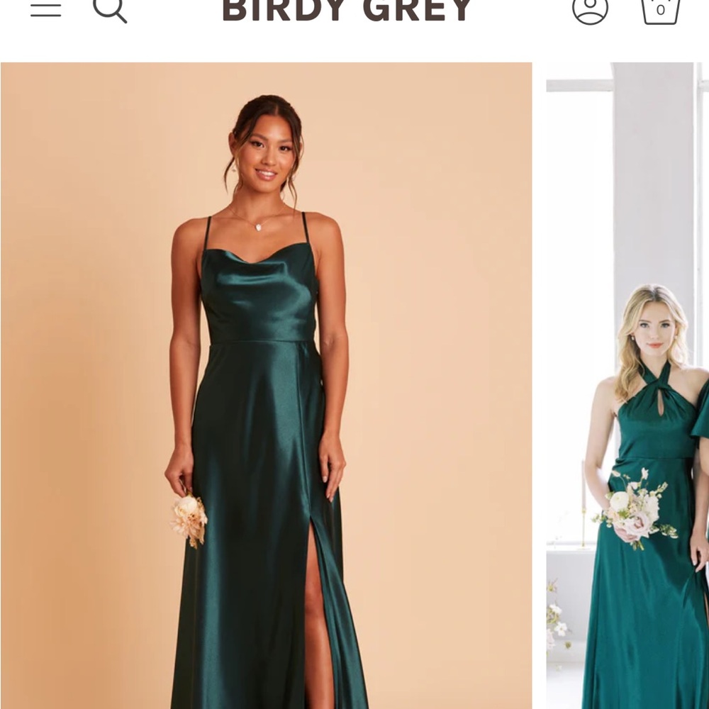 Birdy Grey Satin Green Dress
